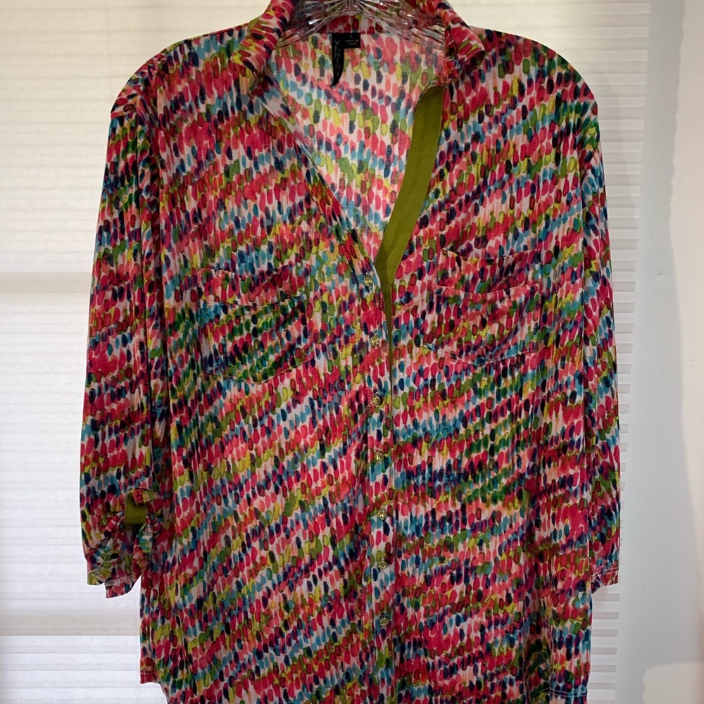 Venini women's button down shirt large